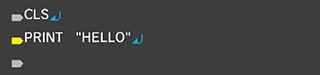 2 PRINT "HELLO"